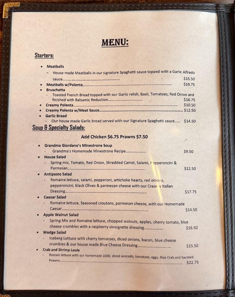 Saluti's Menu image 3